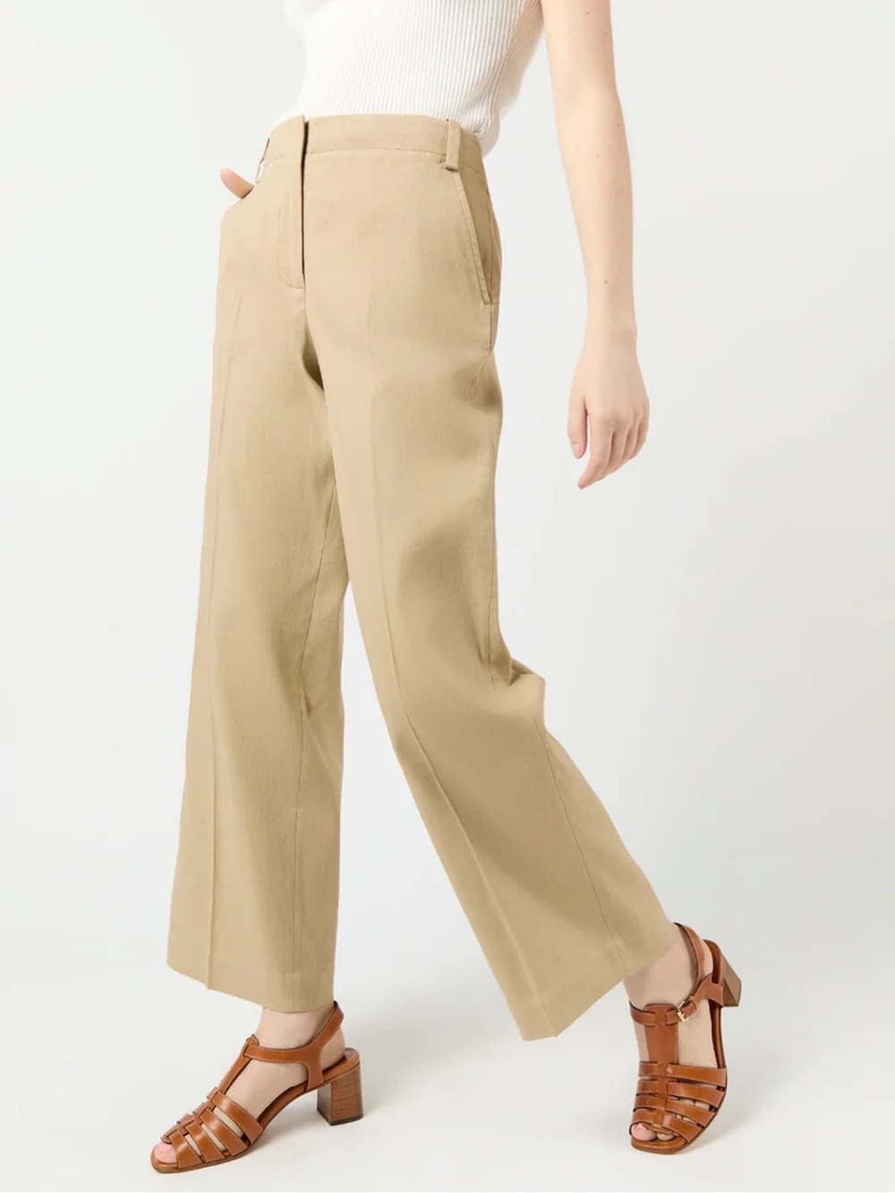 Ann Mashburn Frankie Pants in Khaki - NWT! - Picture 2 of 5